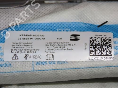 Used Left curtain airbag SEAT LEON (5F1) 1.2 TSI (110 hp) 23158450