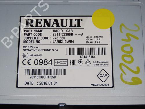 Radio RENAULT CLIO IV (BH_) 0.9 TCe 90 (BHNF, BHMA, BHMH, BHJK, BHJR) | BP16997407E6 