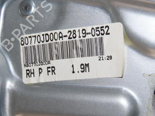 Used Front right window mechanism NISSAN QASHQAI I (J10, NJ10) 1.5 dCi (106 hp) 24136689