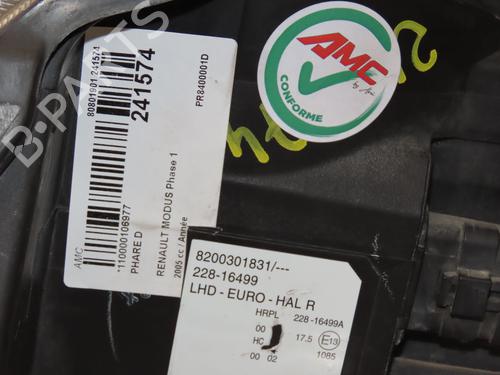 Right headlight RENAULT MODUS / GRAND MODUS (F/JP0_) 1.6 (JP0L, JP0V) | BP36544851C29 - Image 5