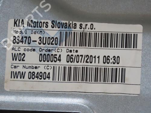 Used Rear left window mechanism KIA SPORTAGE III (SL) 2.0 CRDi AWD (136 hp) 17181235