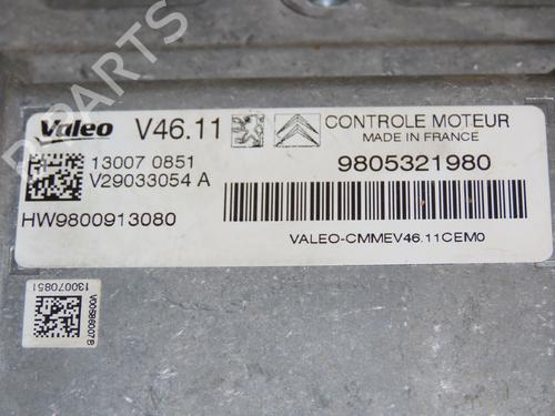 Engine control unit (ECU) PEUGEOT 208 I (CA_, CC_) 1.2 VTI 82 | BP18666829M57 