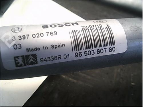 Front wiper motor PEUGEOT 207 (WA_, WC_) 1.4 HDi | BP9406137M29 