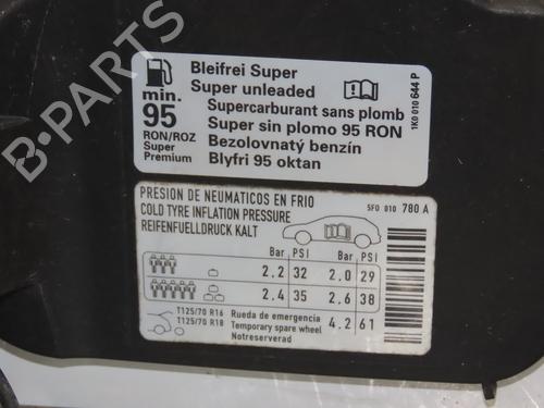 Fuel flap SEAT LEON (5F1) 1.2 TSI | BP18896191C131 