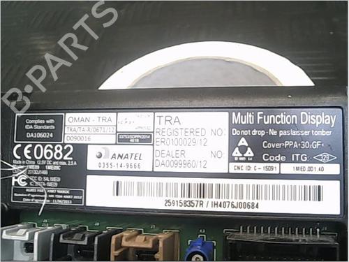 Used Display monitor RENAULT CLIO IV Grandtour (KH_) 1.2 TCe 120 (KHAU) (118 hp) 9404109