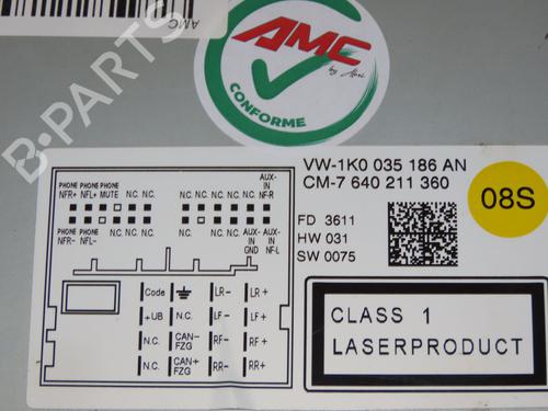 Radio VW GOLF VI (5K1) 1.6 TDI | BP37624575E6 - Image 5