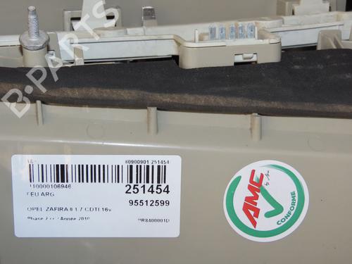 Left taillight OPEL ZAFIRA / ZAFIRA FAMILY B (A05) 1.7 CDTI (M75) | BP30092429C34