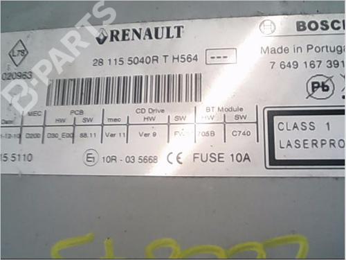 Radio RENAULT MEGANE III Hatchback (BZ0/1_, B3_) 1.5 dCi (BZ0C) | BP9407869E6 