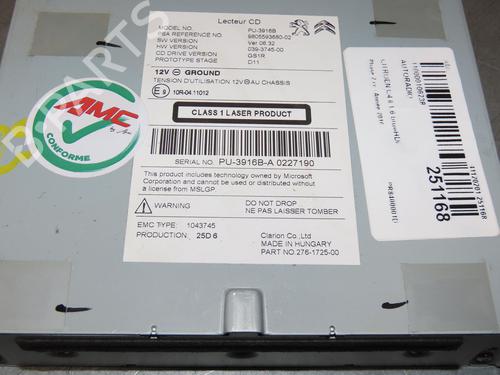 Radio CITROËN C4 II (NC_) 1.6 BlueHDi 100 | BP30556631E6