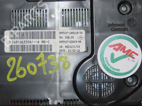 Instrument cluster RENAULT MEGANE IV Hatchback (B9A/M/N_) 1.2 TCe 130 (B9MR) | BP37624573C47 - Image 5
