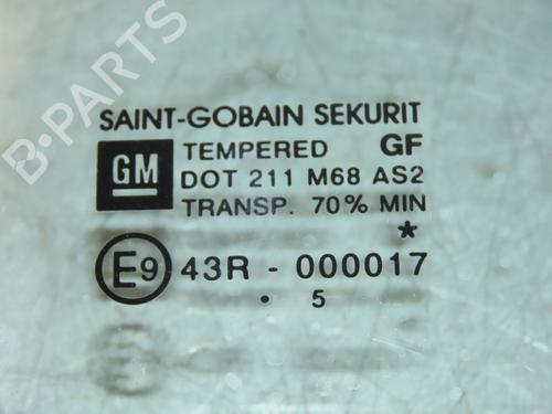 Front right door window OPEL TIGRA TwinTop (X04) 1.3 CDTI (R97) | BP22848256C19