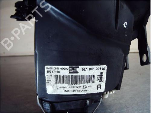 Used Right headlight SEAT IBIZA III (6L1) 1.4 TDI (70 hp) 11131284