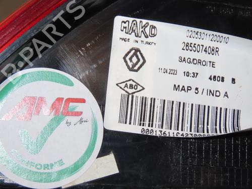 Right taillight RENAULT CLIO IV Grandtour (KH_) 1.5 dCi 90 (KHN3, KHN4) | BP30311284C35 
