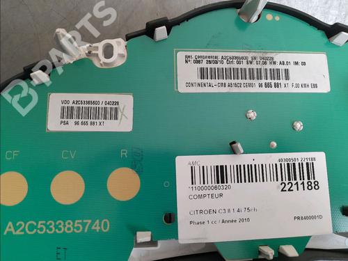 Instrument cluster CITROËN C3 II (SC_) 1.4 | BP11219197C47 