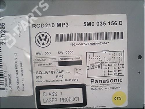 Radio VW POLO V (6R1, 6C1) 1.6 TDI | BP9406821E6 