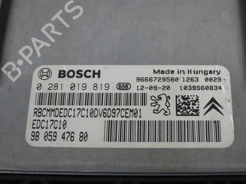 Engine control unit (ECU) CITROËN C4 II (NC_) 1.6 HDi 90 | BP19089281M57 