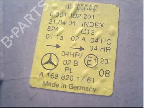 Used Left headlight MERCEDES-BENZ A-CLASS (W168) A 190 (168.032, 168.132) (125 hp) 9407603