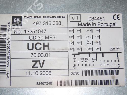 Radio OPEL ASTRA H TwinTop (A04) 1.8 (L67) | BP22366642E6 