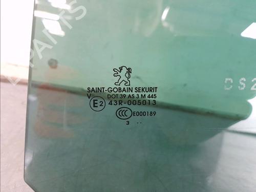 Rear left door window PEUGEOT 3008 I MPV (0U_) 1.6 HDi | BP14857996C20 