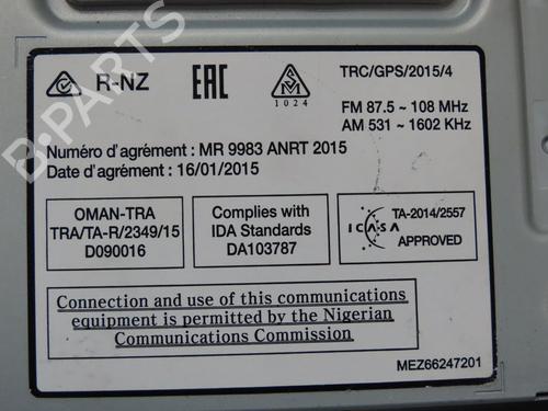 Radio RENAULT MEGANE IV Hatchback (B9A/M/N_) 1.2 TCe 130 (B9MR) | BP37002559E6 - Image 3