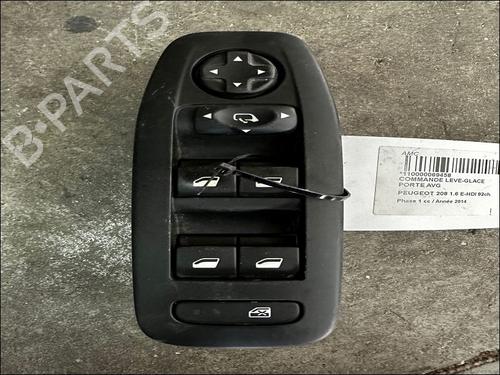 Used Left front window switch PEUGEOT 208 I (CA_, CC_) 1.6 HDi (92 hp) 15273351