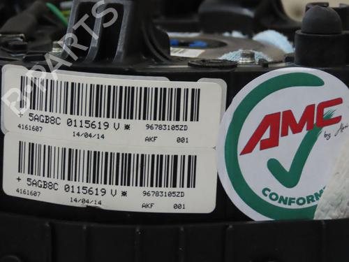 Driver airbag PEUGEOT 308 II (LB_, LP_, LW_, LH_, L3_) 1.6 HDi / BlueHDi 115 | BP27602113C9 
