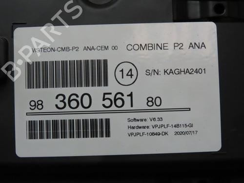 Instrument cluster PEUGEOT 208 II (UB_, UP_, UW_, UJ_) 1.2 PureTech 75 | BP22366604C47 