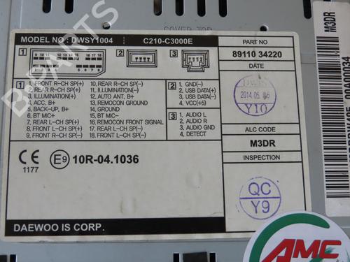 Radio SSANGYONG KORANDO (CK) 2.0 e-XDi | BP29577153E6 