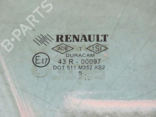 Front right door window RENAULT CLIO IV (BH_) 0.9 TCe 90 (BHNF, BHMA, BHMH, BHJK, BHJR) | BP22848281C19 