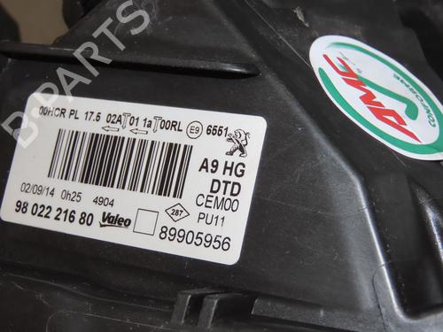 Right headlight PEUGEOT 208 I (CA_, CC_) 1.2 VTI 82 | BP32377208C29 