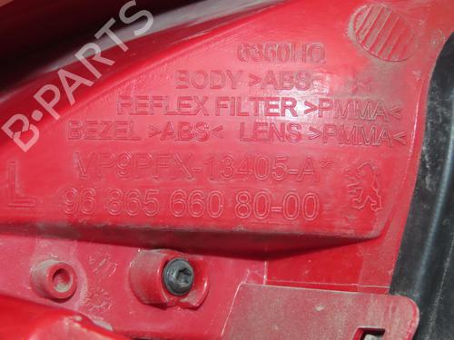 Used Left taillight PEUGEOT 207 (WA_, WC_) 1.4 (73 hp) 24831644