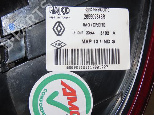 Right taillight RENAULT CLIO IV (BH_) 1.5 dCi 75 | BP31819386C35 