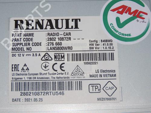 Bilradio DACIA SPRING EV (B6M1) | BP29901784E6 