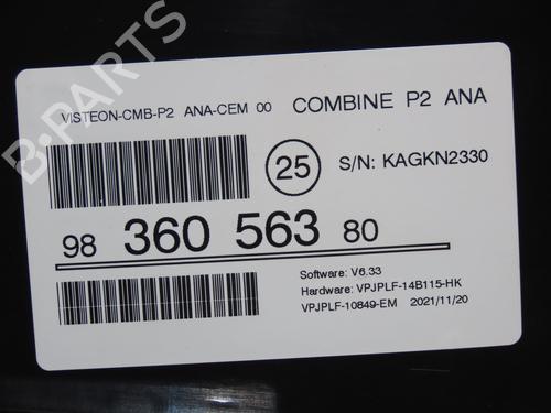 Instrument cluster PEUGEOT 208 II (UB_, UP_, UW_, UJ_) 1.2 PureTech 75 | BP20140541C47 