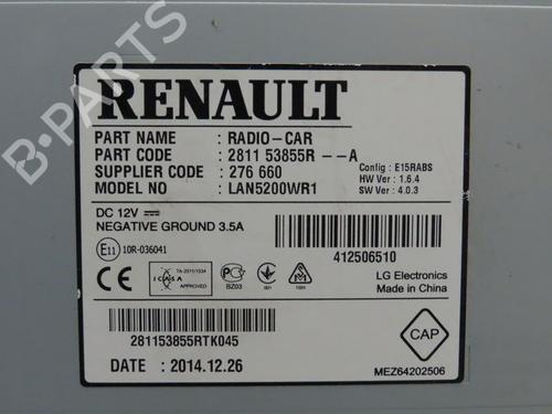 Radio DACIA SANDERO II 1.5 dCi | BP30556630E6 