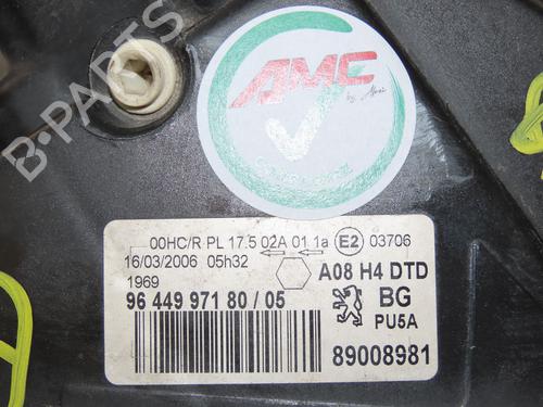 Right headlight PEUGEOT 1007 (KM_) 1.4 HDi | BP30092419C29