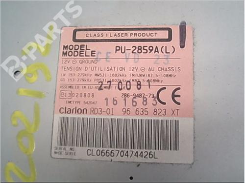 Radio PEUGEOT 206 Hatchback (2A/C) 1.4 HDi eco 70 | BP9405392E6 