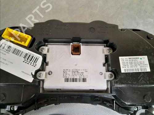 Instrument cluster PEUGEOT 3008 I MPV (0U_) 1.6 HDi | BP12239426C47 