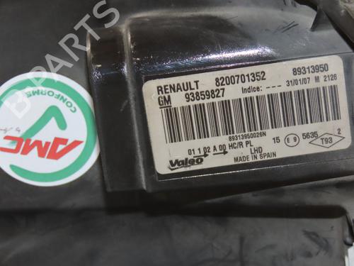 Used Left headlight RENAULT TRAFIC II Van (FL) 2.0 dCi 90 (FL0H, FL00, FL01, FL0M, FL0P, FL0S) (90 hp) 30138829