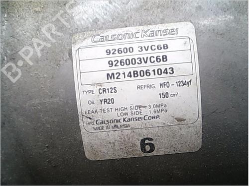 Used AC compressor NISSAN PULSAR Hatchback (C13) 1.5 dCi (110 hp) 23157944
