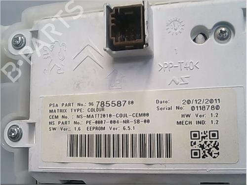 Used Instrument cluster PEUGEOT 208 I (CA_, CC_) 1.6 HDi (114 hp) 9408204