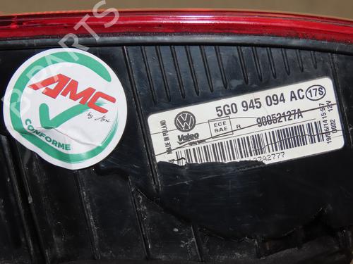 Right tailgate light VW GOLF VII (5G1, BQ1, BE1, BE2) 1.6 TDI | BP30188430C80 