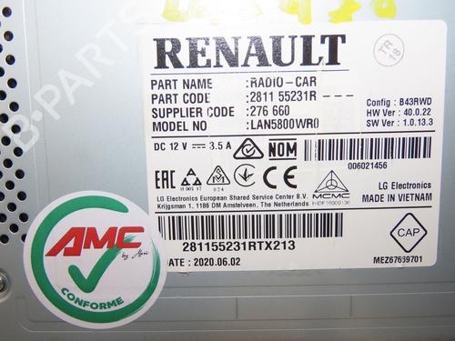 Display monitor DACIA DUSTER (HM_) 1.0 LPG (HMMT) | BP31141066C48 