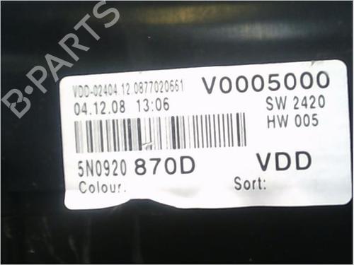 Used Instrument cluster Instrument cluster VW TIGUAN (5N_) 2.0 TDI 4motion (140 hp) 9407543 9407543