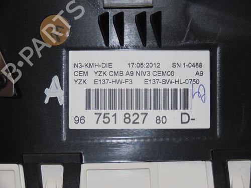 Instrument cluster PEUGEOT 208 I (CA_, CC_) 1.4 HDi | BP16478445C47 