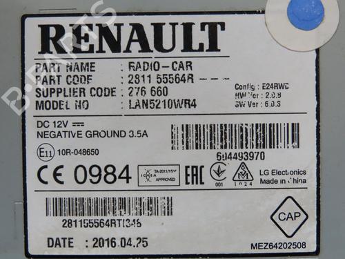 Radio RENAULT CLIO IV (BH_) 1.5 dCi 75 | BP27856796E6