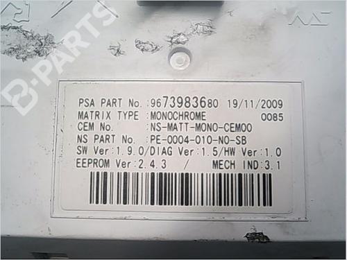 Instrument cluster PEUGEOT RCZ 1.6 16V | BP9406213C47 