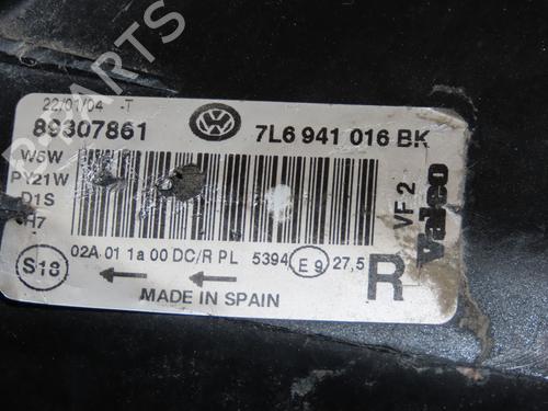 Right headlight VW TOUAREG (7LA, 7L6, 7L7) 2.5 R5 TDI | BP22367738C29 
