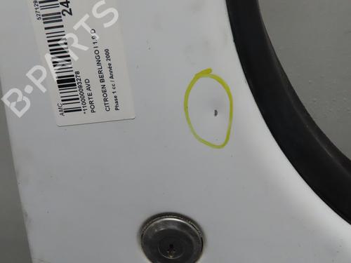 Right front door CITROËN BERLINGO / BERLINGO FIRST Box Body/MPV (M_) 1.9 D 70 (MBWJZ, MCWJZ) | BP22367068C3 