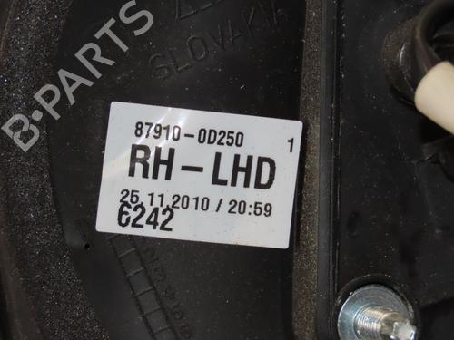 Used Right mirror TOYOTA YARIS (_P9_) 1.4 D-4D (NLP90_, NLP90R) (90 hp) 25777669
